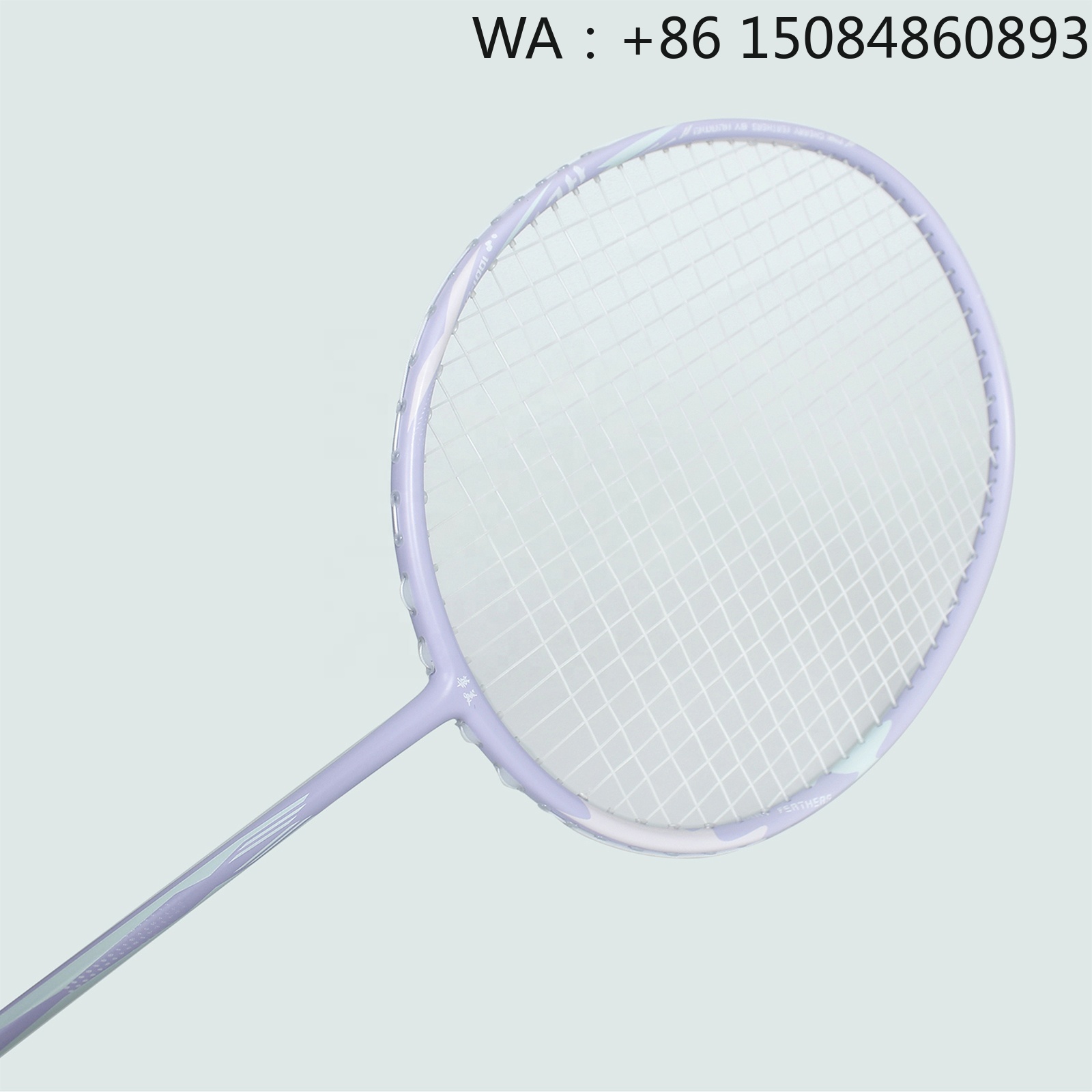 Badminton Materi - 4U G5 カーボンファイバー素材のバドミントンラケット、84g軽量フルカーボンフレーム、プレストリングデザイン、耐風構造