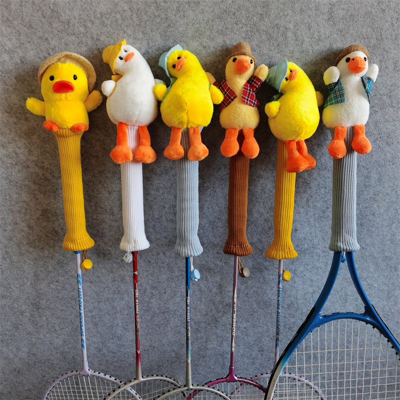Badminton Anime - アヒルバドミントンラケットハンドルカバー、漫画グリッププロテクター、手作りギフト