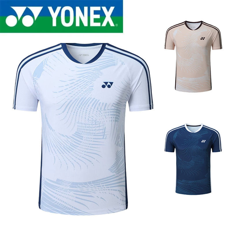 Badminton Outfit - YONEX 夏用バドミントンシャツ 男女学生用 競技用トップス 速乾性 スポーツ半袖トレーニングウェア