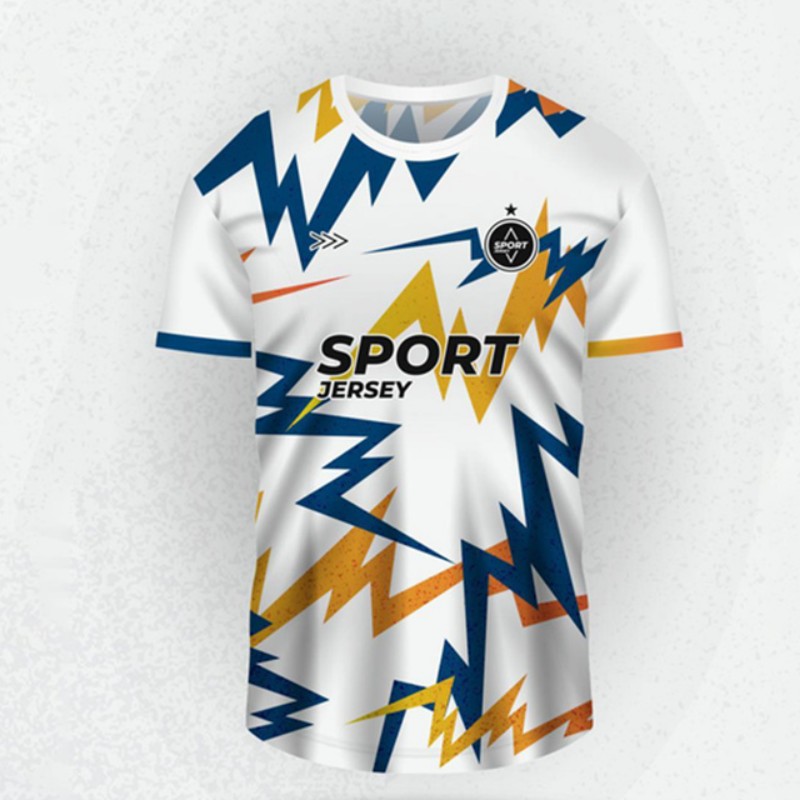 Badminton Logo - 最新トレンドのスポーツロゴ入りジャージ。サッカー、バドミントン、ランニングに最適な、男女兼用、通気性・速乾性に優れた、半袖Tシャツ。Oネックのトップス。