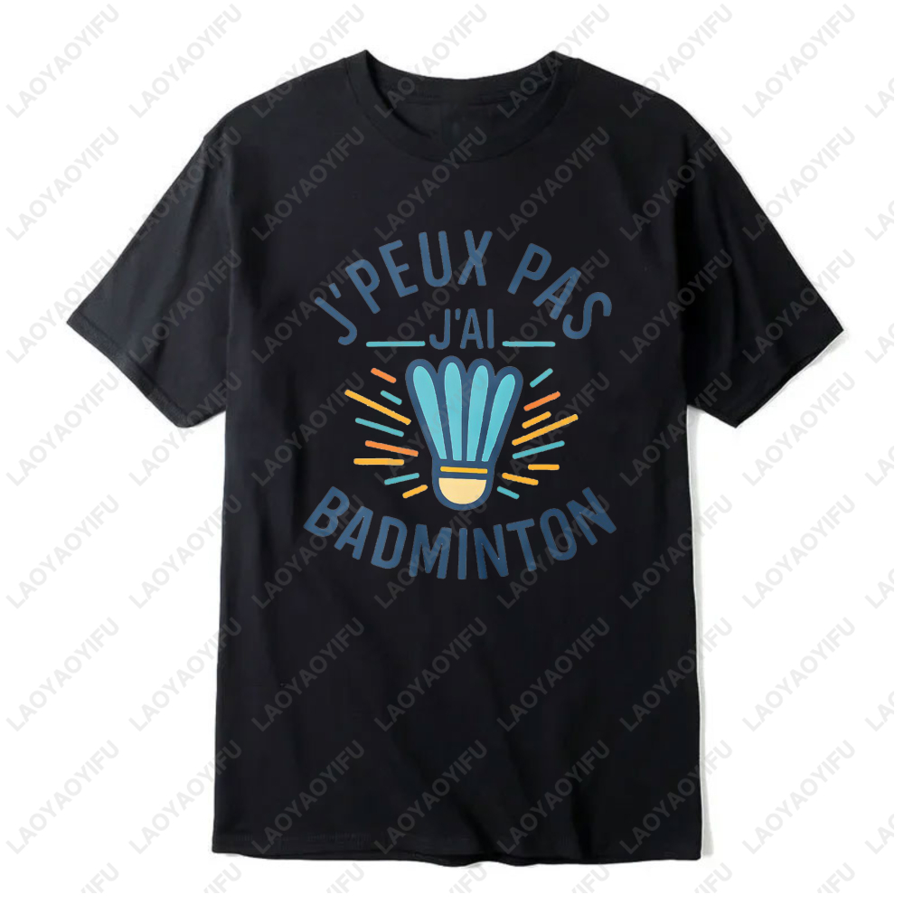 Badminton Quotes Short - バドミントンシャトルコックグラフィックデザイン面白い引用句女性用Tシャツコットン夏カジュアルスポーティスタイルトレンディファッション