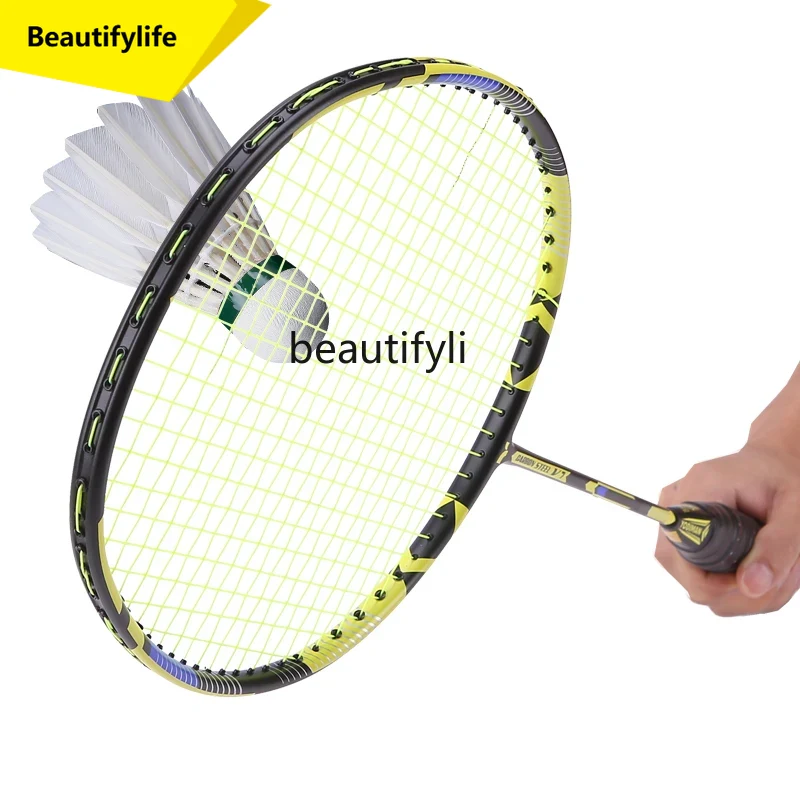 Badminton Materi - A49 バドミントンラケット シングルラケット フルカーボン 超軽量 10U