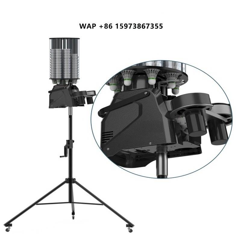 Feeder Machine Badminton - プロ仕様自動バドミントンボールマシン 強力パワー アプリ遠隔操作 シャトルコックフィーダー トレーニング機器