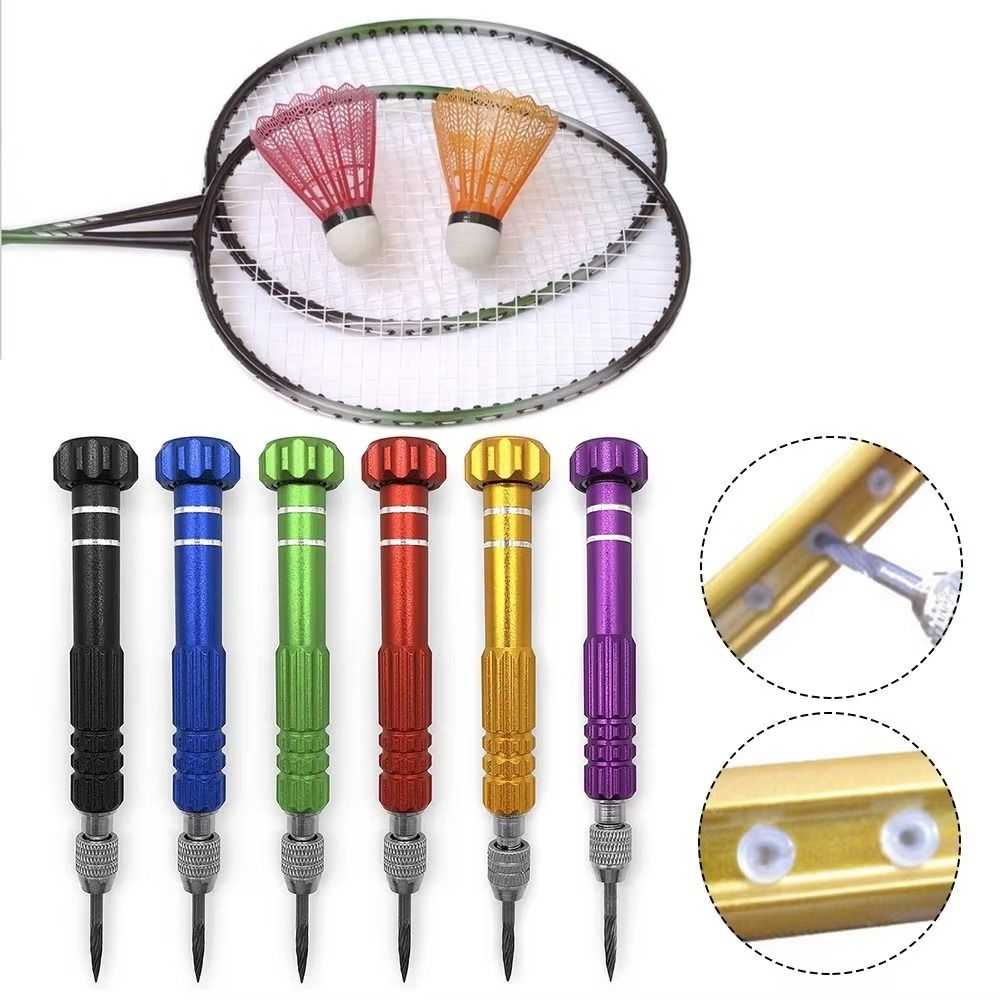 Badminton Materi - 合金素材バドミントングロメットリムーバーストリングコーン交換用ラケットストリンガー修理12cmラケットスポーツ