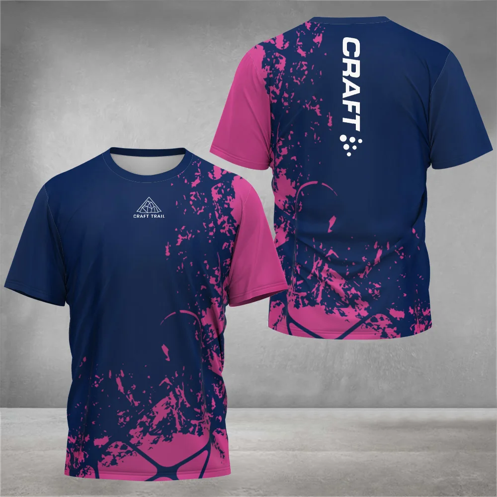 Badminton Outfit - ファッションタイダイプリントクルーネック Tシャツ男性用 2024 夏紳士服新しい速乾性バドミントンテニス半袖トップ