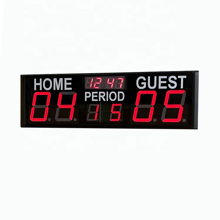 Scoreboard Digital - バスケットボール/テニス/バレーボール デジタルスコアボード 4インチ 10桁 リモコン付き電動スコアボード