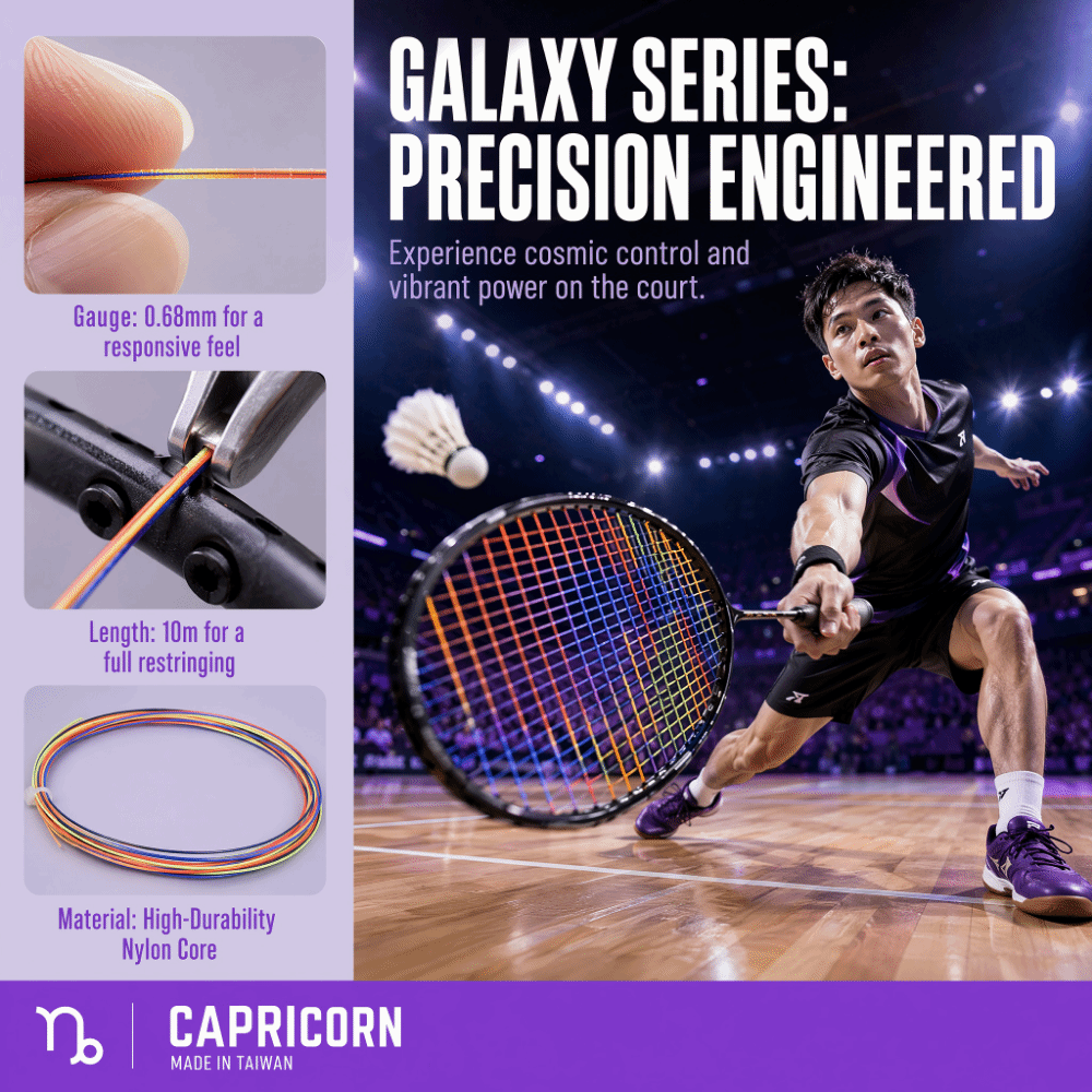 22-32ポンド バドミントンラケットストリング レインボー - Badminton Materi のレビューと価格