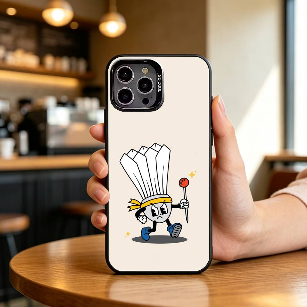 S-スポーツB-バドミントンイラスト iPhone17、16 - Badminton Logo のレビューと価格