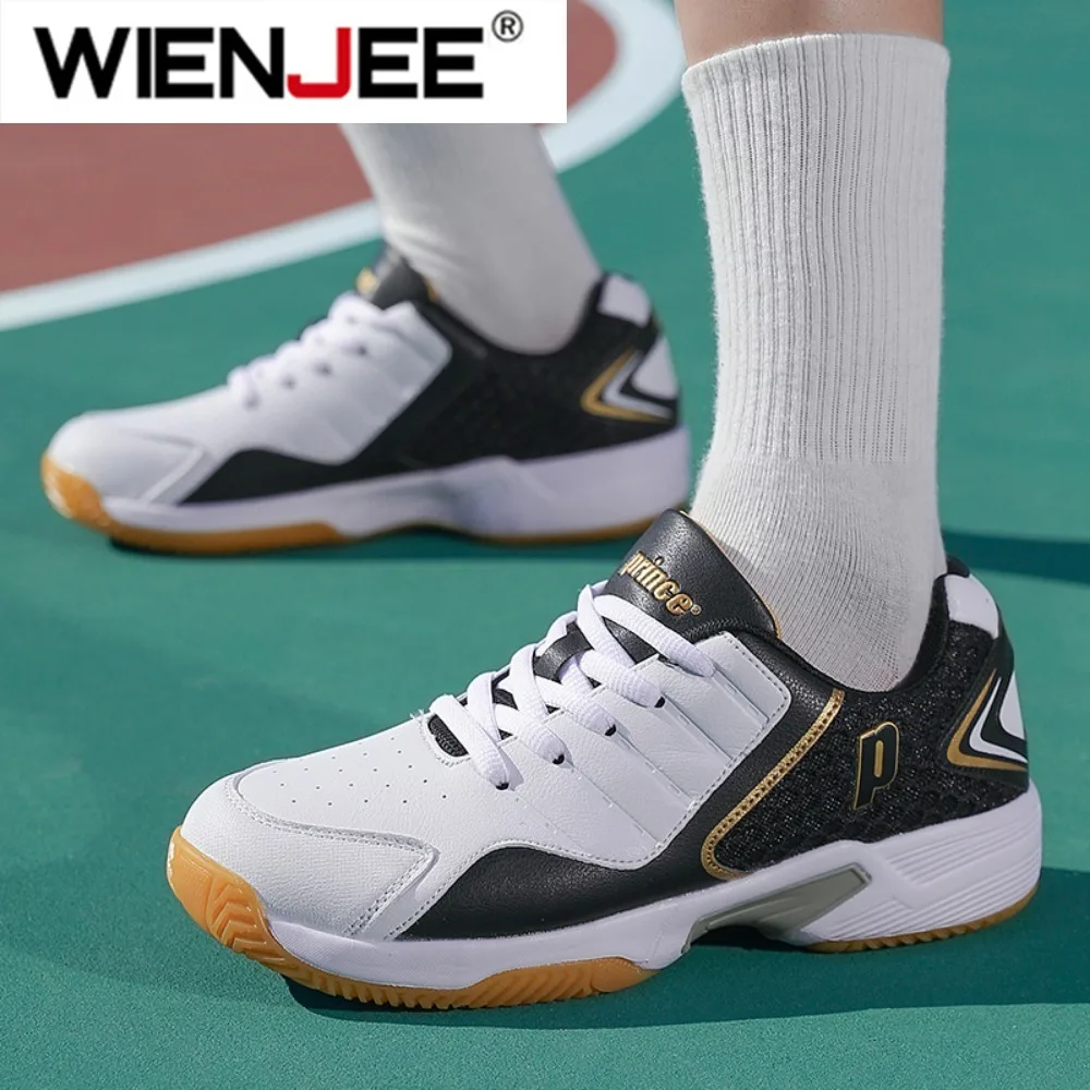 プロの男性女性革バドミントンシューズカップル滑り止めトレーニ - Badminton Rules のレビューと価格