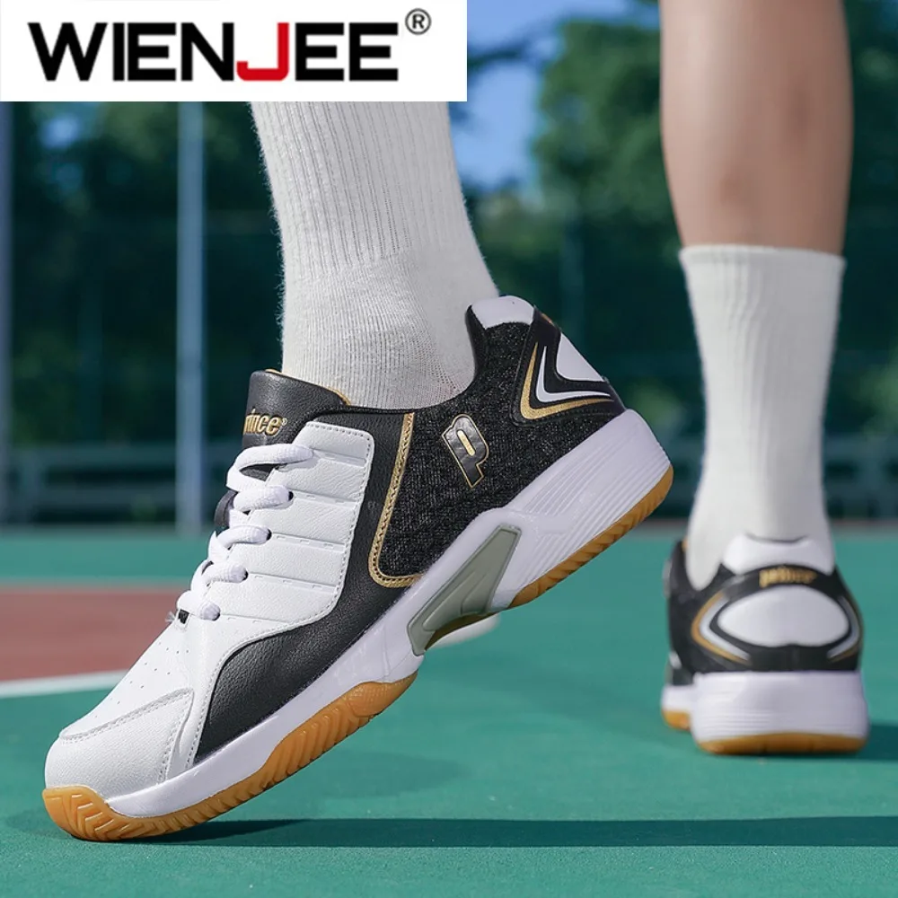 プロの男性女性革バドミントンシューズカップル滑り止めトレーニ - Badminton Rules のレビューと価格