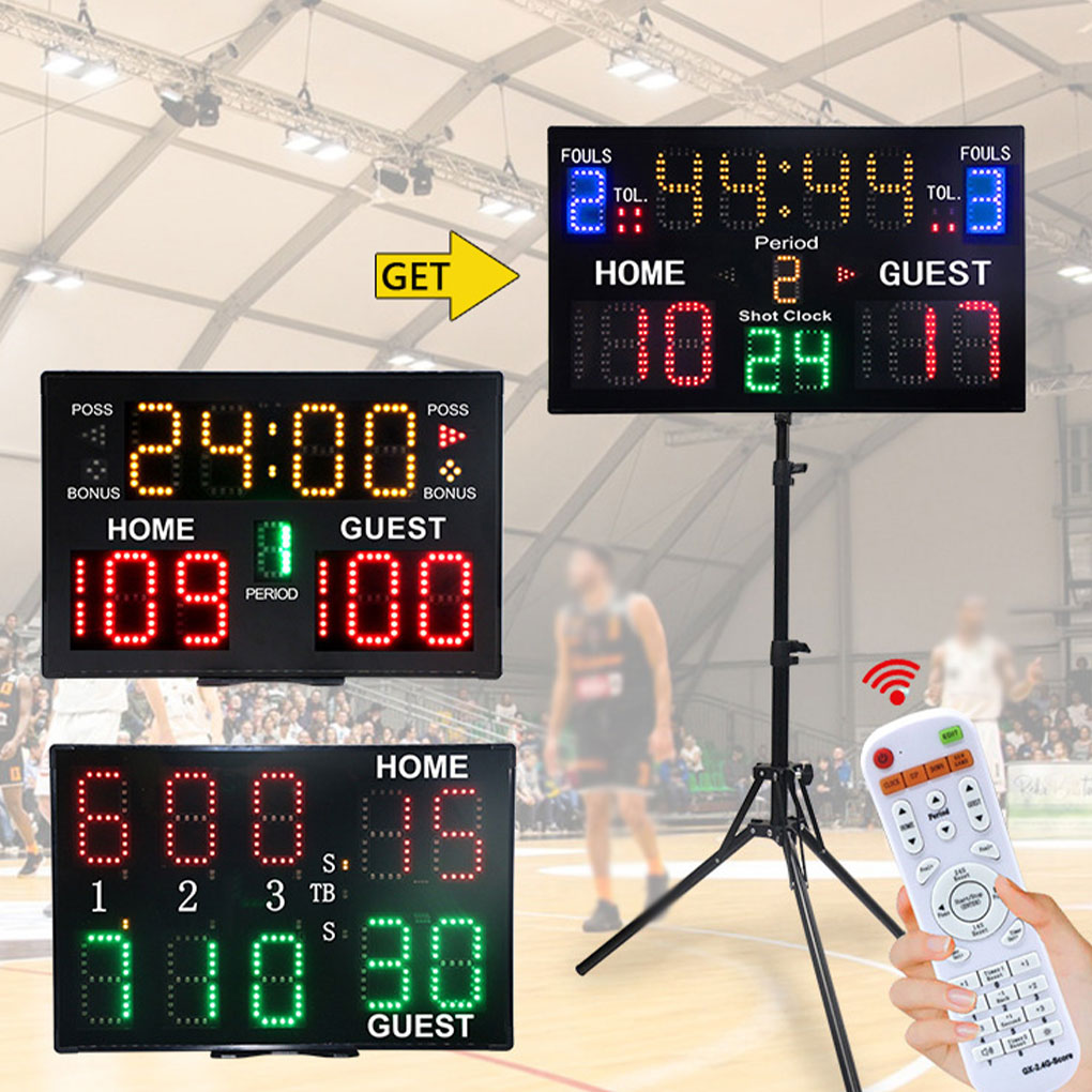 ポータブル壁掛けデジタルスコアボード,リモコン付き電子スコア - Scoreboard Digital のレビューと価格