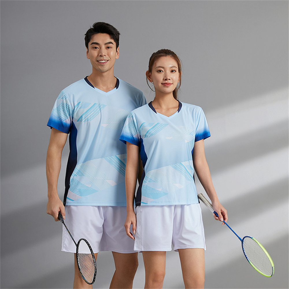男性と女性のための通気性のある速乾性のバドミントンジャージ, - Badminton Outfit のレビューと価格