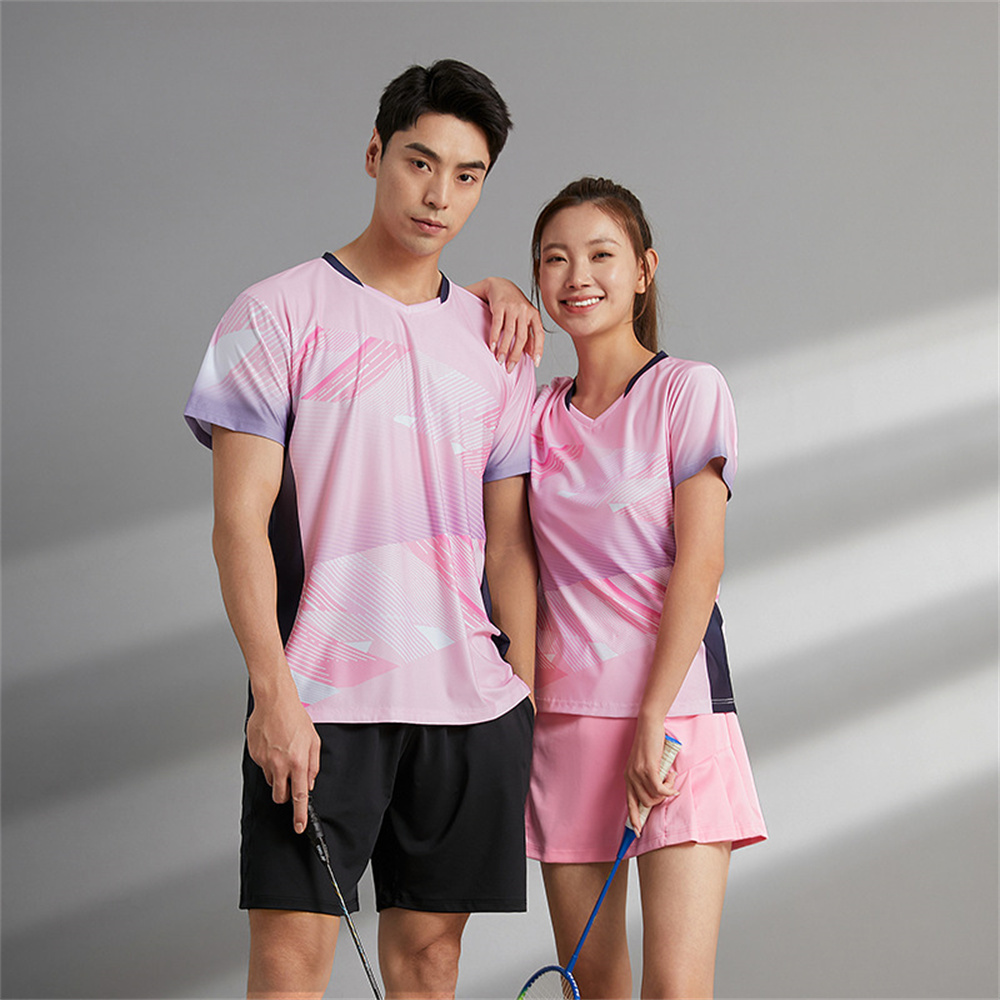 男性と女性のための通気性のある速乾性のバドミントンジャージ, - Badminton Outfit のレビューと価格