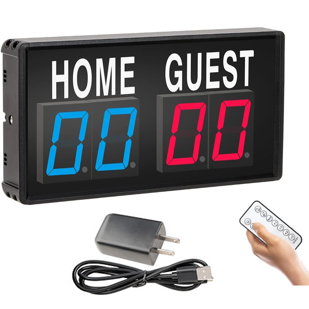ポータブル 4 桁 LED スコアボード デジタル ホーム  - Scoreboard Digital のレビューと価格