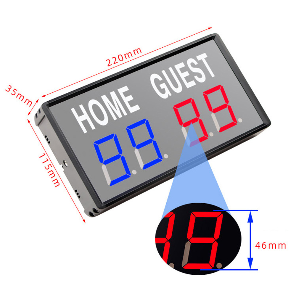 ポータブル 4 桁 LED スコアボード デジタル ホーム  - Scoreboard Digital のレビューと価格