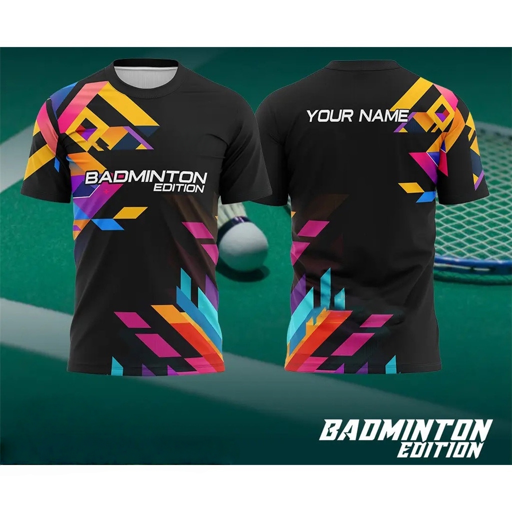 メンズバドミントンウェア グラデーション 3D プリント バ - Badminton Outfit のレビューと価格