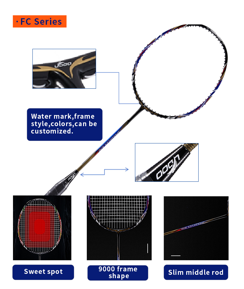 G5グリップ カーボンファイバー素材のバドミントンラケット、 - Badminton Materi のレビューと価格