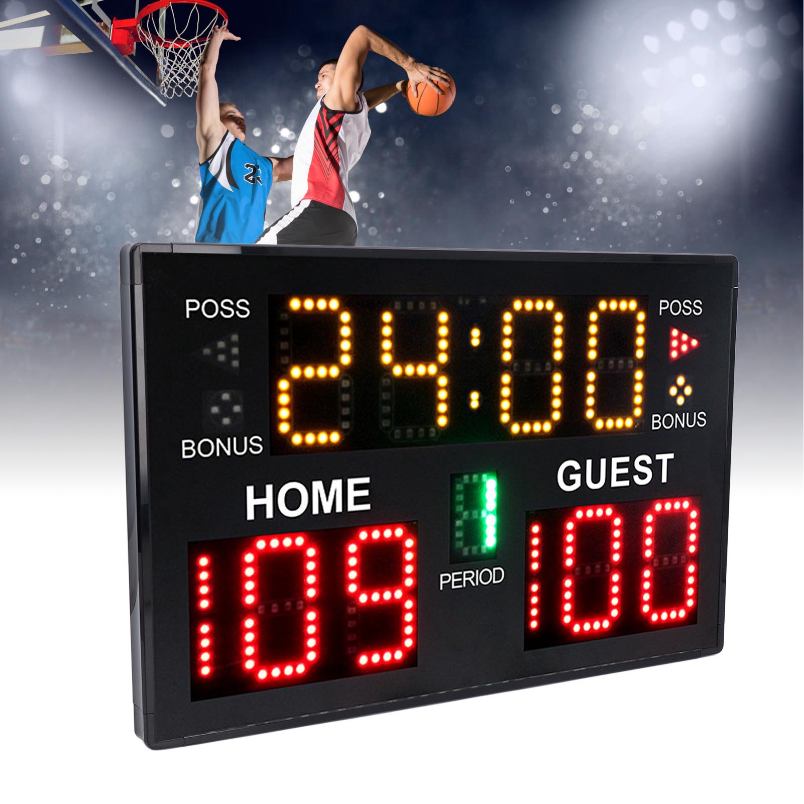デジタルバスケットボールスコアボード LED 軽量バスケット - Scoreboard Digital のレビューと価格