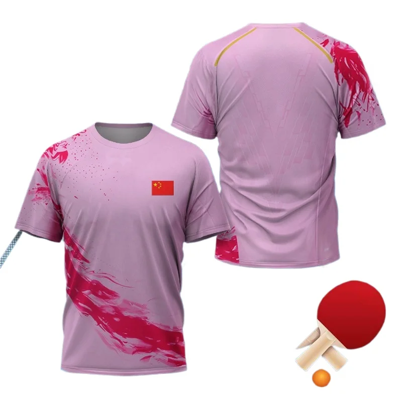 中国ドラゴン卓球グラフィック Tシャツ男性用衣類ファッション - Badminton Outfit のレビューと価格