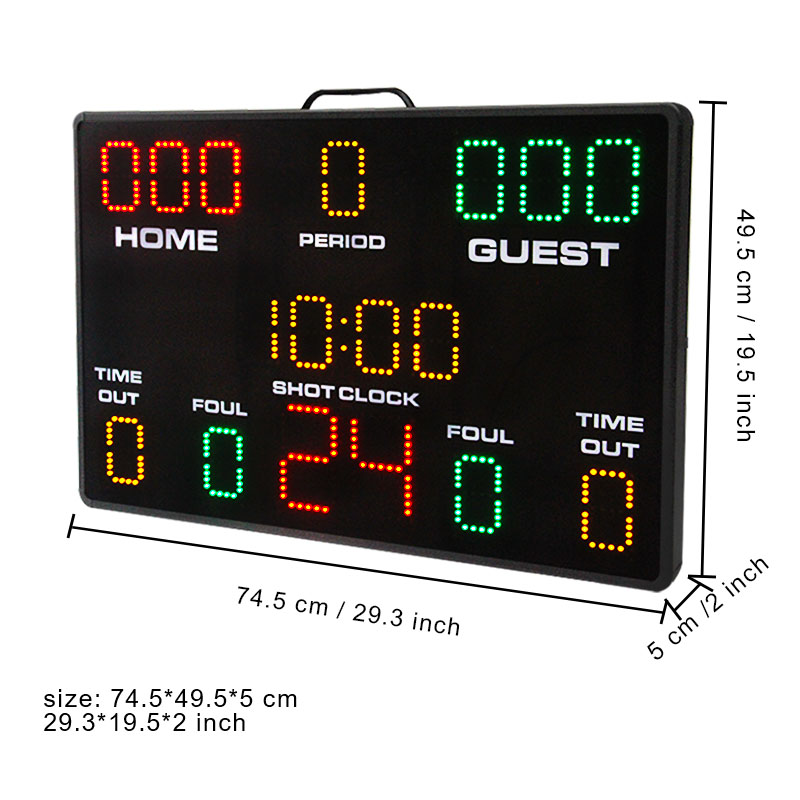 学校のクラブで使用できる、持ち運び可能なLEDマルチスポーツ - Scoreboard Digital のレビューと価格