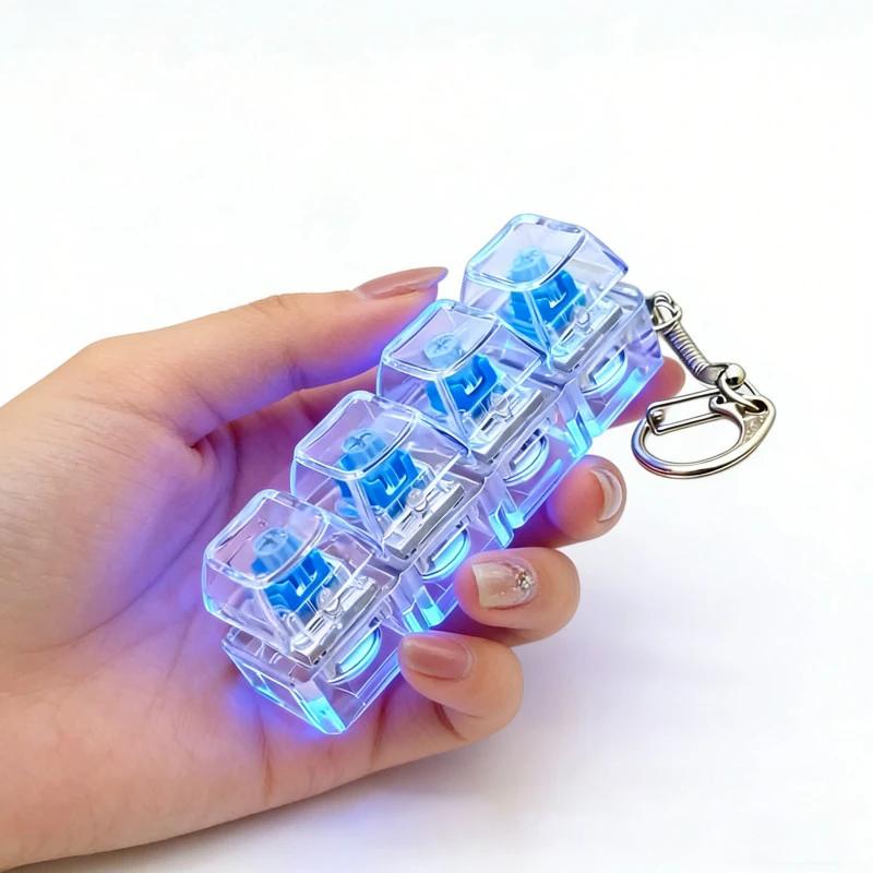 ホット販売 1 個 LED キーボードキーホルダーストレスリ - Badminton Anime のレビューと価格